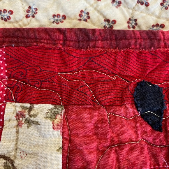 🍉 Watermelon Picnic Log Cabin Quilt - Picture 9 of 11